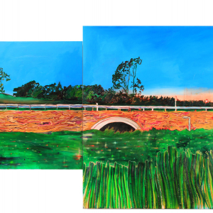 The Bridge 2017 134 x 270 cm Oil on canvas