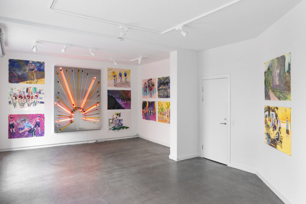 Installation view from the exhibition "The We-Machine" by Erik A. Frandsen at Hans Alf Gallery