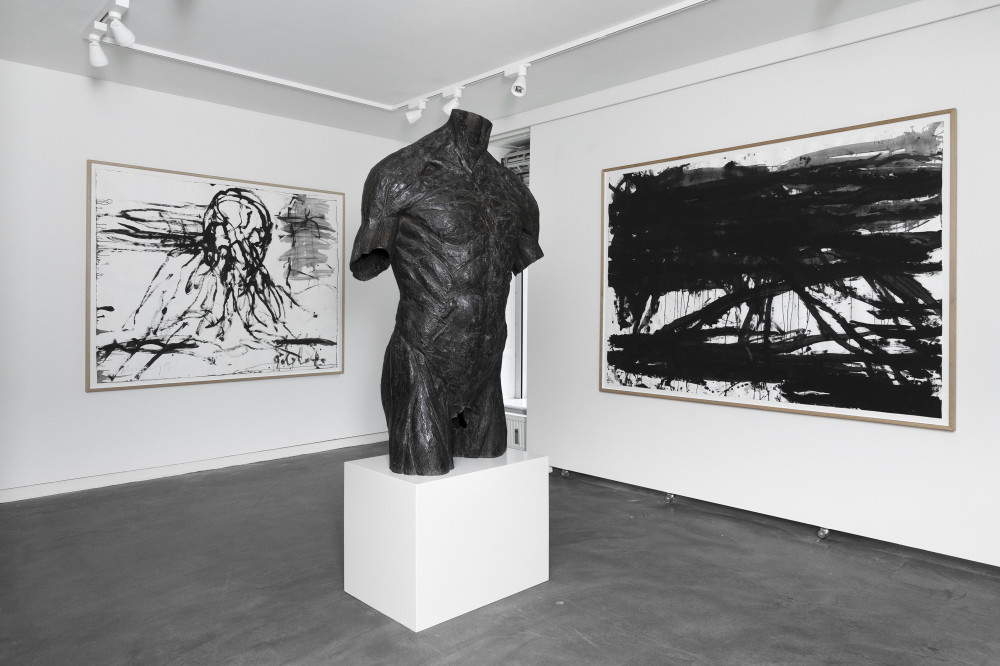 Installation of the 2019 exhibition "Uriel" by Christian Lemmerz at Hans Alf Gallery