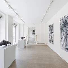 Installation view of the 2023 exhibition "Works 22/23" by Christian Lemmerz at Hans Alf Gallery