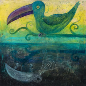 Toucan Reflection, 2021, painting by Anders Brinch
