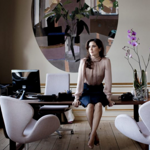 Crown Princess Mary in her study
