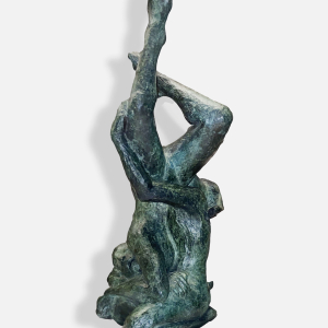 Dreamers, 2023, bronze stoneware sculpture by Louise Hindsgavl