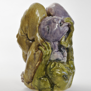 Investigations, 2023, glazed stoneware sculpture by Louise Hindsgavl