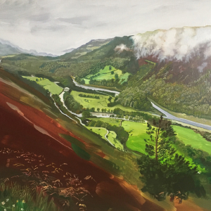 Mawddach Valley, 2018, painting by Natasha Kissell | Hans Alf Gallery