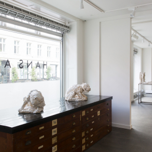 Installation view of the 2016 exhibition "A Dark Tale in White" by Jørgen Haugen Sørensen