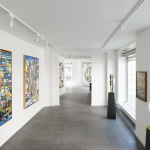 Installation view of the 2018 exhibition "Kaleidoscope" by Christian Achenbach at Hans Alf Gallery