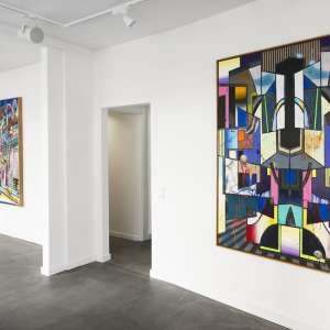 Installation view of the 2018 exhibition "Kaleidoscope" by Christian Achenbach at Hans Alf Gallery