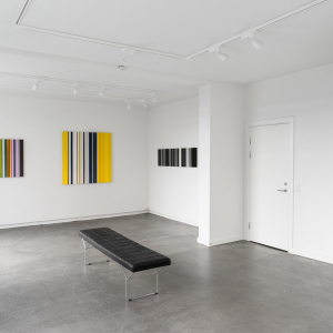 Installation view of the 2019 exhibition "Leaving London" by Frank Fischer at Hans Alf Gallery