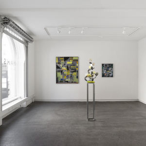 Installation view of the 2020 exhibition "Isotopes" by Christian Achenbach at Hans Alf Gallery