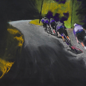 Tour de France, 2020, drawing by Erik A. Frandsen