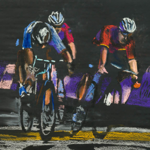 Tour de France, 2020, drawing by Erik A. Frandsen