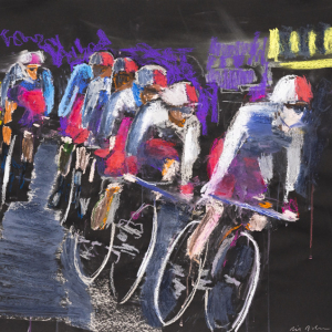 Tour de France, 2019, drawing by Erik A. Frandsen