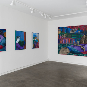 Installation view of the 2022 exhibition "Days of Oblivion" by Anne Torpe at Hans Alf Gallery