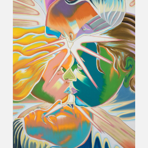 The Kisses, 2023, painting by Martin Bigum