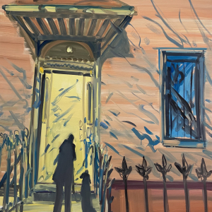 Doorstep, 2022, painting by Deborah Brown