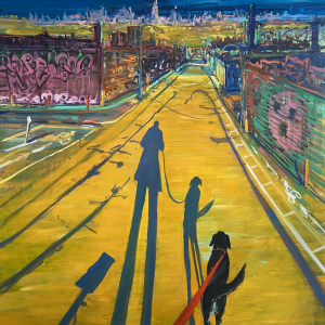 Quiet City, 2021, painting by Deborah Brown